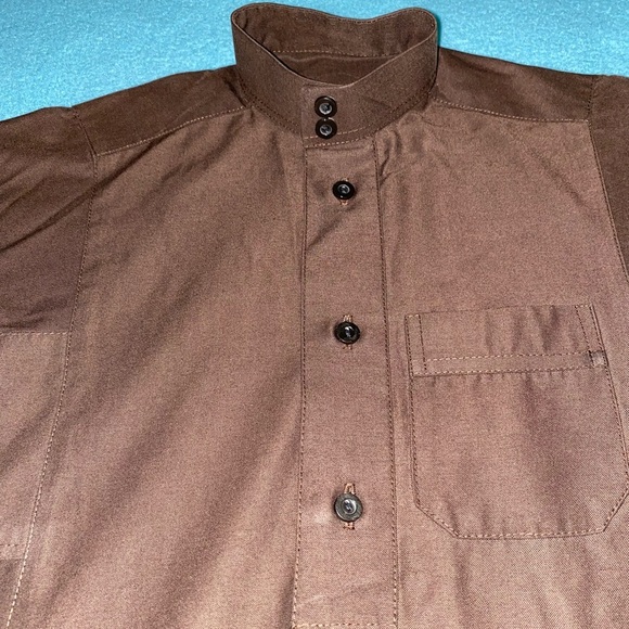 KURVIG SAUDI throbe prayer robe with mock neck collar full length NEW size S - Picture 4 of 8